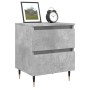 Mesitas noche 2 uds madera ingeniería gris hormigón 40x35x50 cm de vidaXL, Mesitas de noche - Ref: Foro24-826869, Precio: 74,...