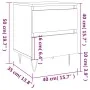 Mesitas noche 2 uds madera ingeniería gris hormigón 40x35x50 cm de vidaXL, Mesitas de noche - Ref: Foro24-826885, Precio: 75,...