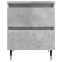 Mesitas noche 2 uds madera ingeniería gris hormigón 40x35x50 cm de vidaXL, Mesitas de noche - Ref: Foro24-826869, Precio: 74,...