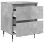 Mesitas noche 2 uds madera ingeniería gris hormigón 40x35x50 cm de vidaXL, Mesitas de noche - Ref: Foro24-826869, Precio: 74,...