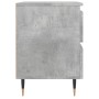 Mesitas noche 2 uds madera ingeniería gris hormigón 40x35x50 cm de vidaXL, Mesitas de noche - Ref: Foro24-826869, Precio: 74,...