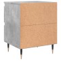 Mesitas noche 2 uds madera ingeniería gris hormigón 40x35x50 cm de vidaXL, Mesitas de noche - Ref: Foro24-826869, Precio: 74,...