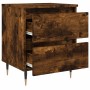 Mesita de noche madera de ingeniería roble ahumado 40x35x50 cm de vidaXL, Mesitas de noche - Ref: Foro24-826870, Precio: 45,9...