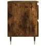 Smoked oak engineered wood bedside table 40x35x50 cm by vidaXL, Nightstands - Ref: Foro24-826870, Price: 45,38 €, Discount: %