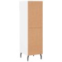 Mueble zapatero madera contrachapada blanco brillo 30x35x105 cm en Armarios y almacenamiento | Comprar online en Foru.es