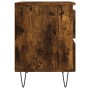 Mesitas noche 2 uds madera ingeniería roble ahumado 40x35x50 cm de vidaXL, Mesitas de noche - Ref: Foro24-826887, Precio: 56,...