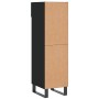Zapatero madera de ingeniería negro 30x35x105 cm en Armarios y almacenamiento | Comprar online en Foru.es