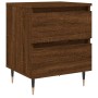 Mesita de noche madera de ingeniería marrón roble 40x35x50 cm de vidaXL, Mesitas de noche - Ref: Foro24-826874, Precio: 52,77...