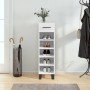 Mueble zapatero madera contrachapada blanco brillo 30x35x105 cm en Armarios y almacenamiento | Comprar online en Foru.es