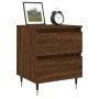Mesita de noche madera de ingeniería marrón roble 40x35x50 cm de vidaXL, Mesitas de noche - Ref: Foro24-826874, Precio: 52,77...