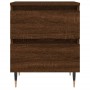 Mesita de noche madera de ingeniería marrón roble 40x35x50 cm de vidaXL, Mesitas de noche - Ref: Foro24-826874, Precio: 52,77...