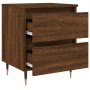 Mesita de noche madera de ingeniería marrón roble 40x35x50 cm de vidaXL, Mesitas de noche - Ref: Foro24-826874, Precio: 52,77...