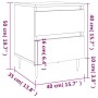 Mesita de noche madera de ingeniería marrón roble 40x35x50 cm de vidaXL, Mesitas de noche - Ref: Foro24-826874, Precio: 52,77...