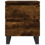 Mesitas noche 2 uds madera ingeniería roble ahumado 40x35x50 cm de vidaXL, Mesitas de noche - Ref: Foro24-826903, Precio: 66,...