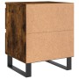Mesitas noche 2 uds madera ingeniería roble ahumado 40x35x50 cm de vidaXL, Mesitas de noche - Ref: Foro24-826903, Precio: 66,...