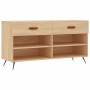 Banco zapatero madera de ingeniería roble Sonoma 102x35x55 cm en Zapateros y organizadores de calzado | Comprar online en Foru.e