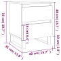 Mesitas noche 2 uds madera ingeniería roble ahumado 40x35x50 cm de vidaXL, Mesitas de noche - Ref: Foro24-826903, Precio: 66,...