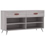 Banco zapatero madera de ingeniería gris Sonoma 102x35x55 cm en Zapateros y organizadores de calzado | Comprar online en Foru.es