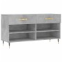 Banco zapatero madera de ingeniería gris hormigón 102x35x55 cm en Zapateros y organizadores de calzado | Comprar online en Foru.