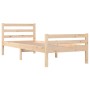 Estructura de cama de madera maciza 90x200 cm de vidaXL, Camas y somieres - Ref: Foro24-814804, Precio: 98,45 €, Descuento: %