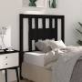 Cabecero madera maciza de pino negro 81x4x100 cm de vidaXL, Cabeceros y pies de cama - Ref: Foro24-818649, Precio: 23,23 €, D...