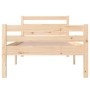 Estructura de cama de madera maciza 90x200 cm de vidaXL, Camas y somieres - Ref: Foro24-814804, Precio: 98,45 €, Descuento: %
