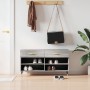 Banco zapatero madera de ingeniería gris Sonoma 102x35x55 cm en Zapateros y organizadores de calzado | Comprar online en Foru.es