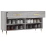 Banco zapatero madera de ingeniería gris Sonoma 102x35x55 cm en Zapateros y organizadores de calzado | Comprar online en Foru.es