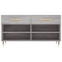 Banco zapatero madera de ingeniería gris Sonoma 102x35x55 cm en Zapateros y organizadores de calzado | Comprar online en Foru.es