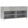 Banco zapatero madera de ingeniería gris hormigón 102x35x55 cm en Zapateros y organizadores de calzado | Comprar online en Foru.