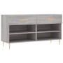 Banco zapatero madera de ingeniería gris Sonoma 102x35x55 cm en Zapateros y organizadores de calzado | Comprar online en Foru.es