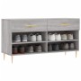 Banco zapatero madera de ingeniería gris Sonoma 102x35x55 cm en Zapateros y organizadores de calzado | Comprar online en Foru.es