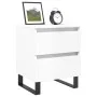 Bedside tables 2 units engineered wood white gloss 40x35x50 cm by vidaXL, Nightstands - Ref: Foro24-826897, Price: 99,06 €, D...