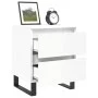 Nachttische 2 Stk. Holzwerkstoff weiß glänzend 40x35x50 cm von vidaXL, Nachttische - Ref: Foro24-826897, Preis: 99,06 €, Raba...