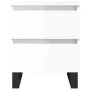 Bedside tables 2 units engineered wood white gloss 40x35x50 cm by vidaXL, Nightstands - Ref: Foro24-826897, Price: 99,06 €, D...