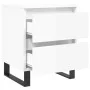 Bedside tables 2 units engineered wood white gloss 40x35x50 cm by vidaXL, Nightstands - Ref: Foro24-826897, Price: 99,06 €, D...