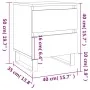 Bedside tables 2 units engineered wood white gloss 40x35x50 cm by vidaXL, Nightstands - Ref: Foro24-826897, Price: 99,06 €, D...