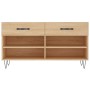 Banco zapatero madera de ingeniería roble Sonoma 102x35x55 cm en Zapateros y organizadores de calzado | Comprar online en Foru.e