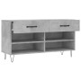 Banco zapatero madera de ingeniería gris hormigón 102x35x55 cm en Zapateros y organizadores de calzado | Comprar online en Foru.