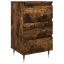 Mesita de noche madera de ingeniería roble ahumado 40x35x69 cm de vidaXL, Mesitas de noche - Ref: Foro24-826918, Precio: 55,2...