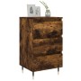 Mesita de noche madera de ingeniería roble ahumado 40x35x69 cm de vidaXL, Mesitas de noche - Ref: Foro24-826918, Precio: 55,2...