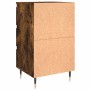 Mesita de noche madera de ingeniería roble ahumado 40x35x69 cm de vidaXL, Mesitas de noche - Ref: Foro24-826918, Precio: 55,2...
