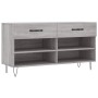 Banco zapatero madera de ingeniería gris Sonoma 102x35x55 cm en Zapateros y organizadores de calzado | Comprar online en Foru.es