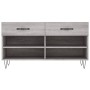 Banco zapatero madera de ingeniería gris Sonoma 102x35x55 cm en Zapateros y organizadores de calzado | Comprar online en Foru.es