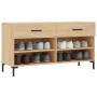 Banco zapatero madera de ingeniería roble Sonoma 102x35x55 cm en Zapateros y organizadores de calzado | Comprar online en Foru.e
