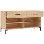 Banco zapatero madera de ingeniería roble Sonoma 102x35x55 cm en Zapateros y organizadores de calzado | Comprar online en Foru.e