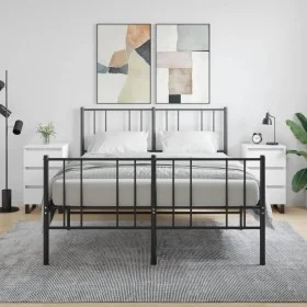 Mesitas de noche 2 uds madera de ingeniería blanco 40x35x69 cm de vidaXL, Mesitas de noche - Ref: Foro24-826941, Precio: 111,...