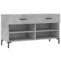 Banco zapatero madera de ingeniería gris hormigón 102x35x55 cm en Zapateros y organizadores de calzado | Comprar online en Foru.
