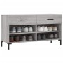 Banco zapatero madera de ingeniería gris Sonoma 102x35x55 cm en Zapateros y organizadores de calzado | Comprar online en Foru.es