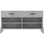 Banco zapatero madera de ingeniería gris hormigón 102x35x55 cm en Zapateros y organizadores de calzado | Comprar online en Foru.